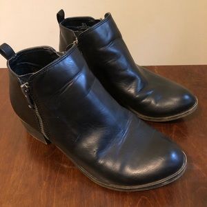 Black ankle boots